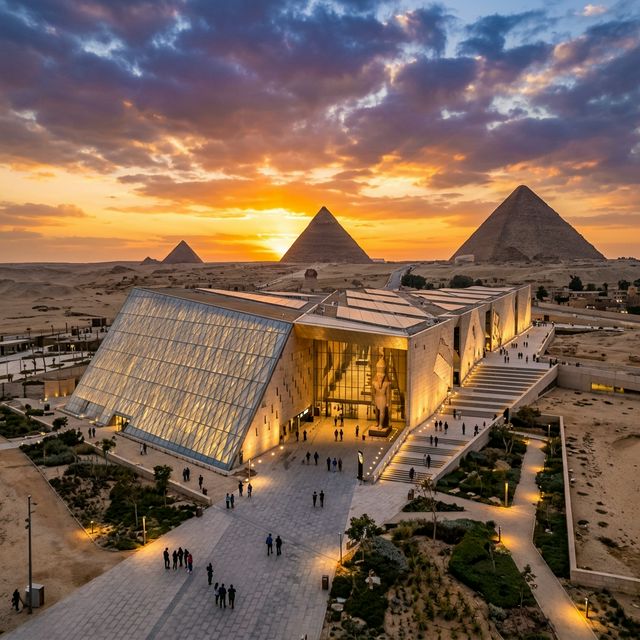 Grand Egyptian Museum – museum exterior